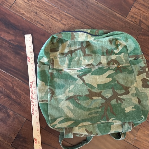 Camouflage canvas backpack - Picture 7 of 7